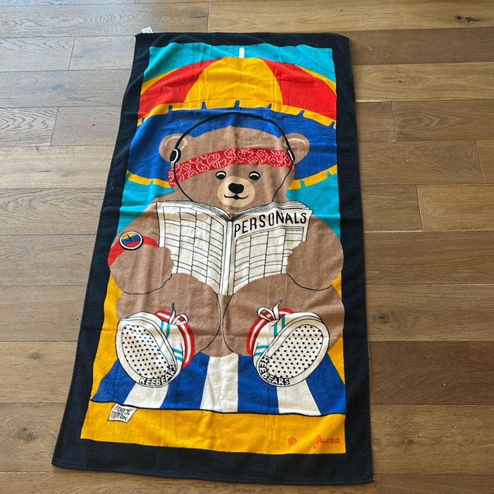 1980’s Terrimondo Bear Beach Towel